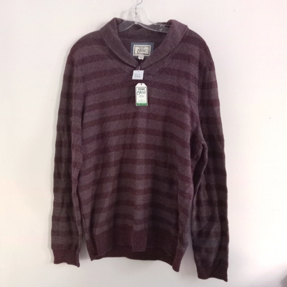 Jos. A. Bank 1905 100% Cotton Striped Knit Top Sweater L
